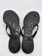 Pre-Owned Valentino Black Size 37 Jelly Thong Sandals | True Fashionistas.