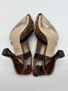 Pre-Owned Fendi Tan Size 37 Slingback Heels | True Fashionistas.