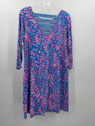 Lilly Pulitzer Blue Size Medium Knee Length Long Sleeve Dress | True Fashionistas.