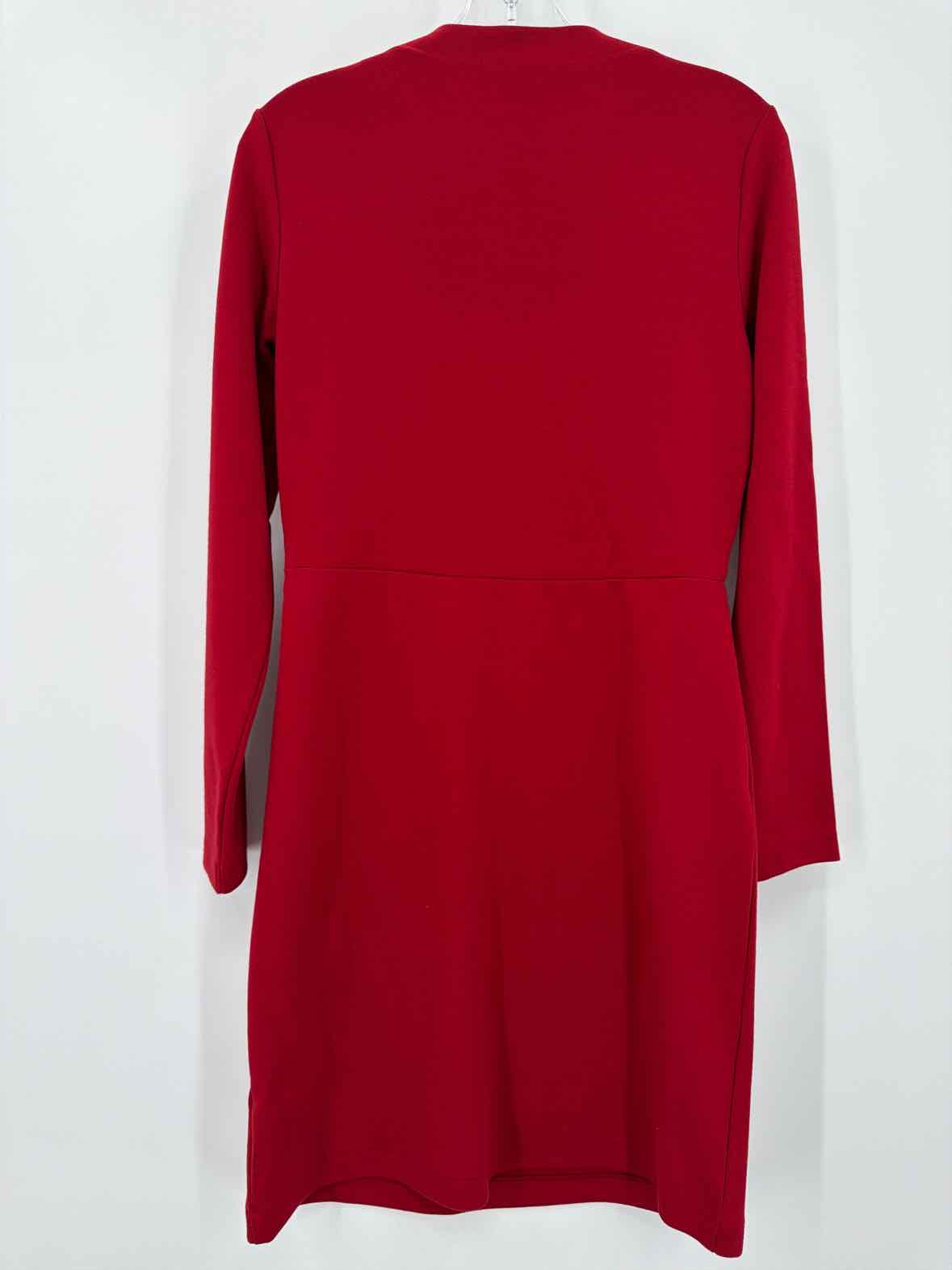 Pre-Owned Boston Proper Red Size 8 Short Long Sleeve Dress | True Fashionistas.