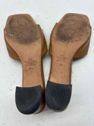 Pre-Owned Valentino Tan Size 9 Mule Heels | True Fashionistas.