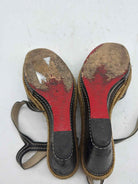 Pre-Owned Christian Louboutin Black Size 5.5 Wedge Heels | True Fashionistas.