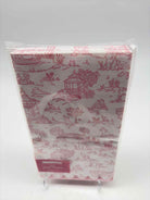 Pink Toile Paper Guest Napkins | True Fashionistas.