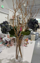 Pottery Barn Vase With Blue Hydrangeas | True Fashionistas.