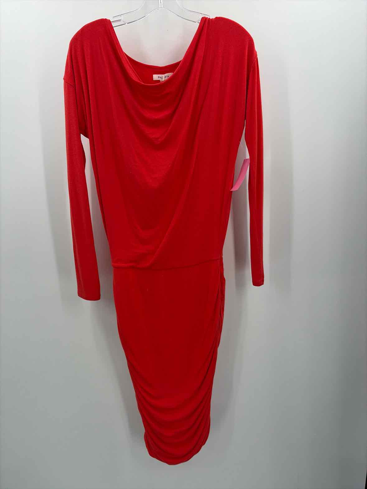 Pre-Owned Athleta Orange Size XXS Midi Long Sleeve Dress | True Fashionistas.