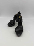 Pre-Owned Yves Saint Laurent Black Size 37.5 Strappy Heels | True Fashionistas.