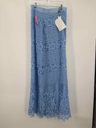 Pre-Owned Miguelina Blue Size Large Maxi Skirt | True Fashionistas.