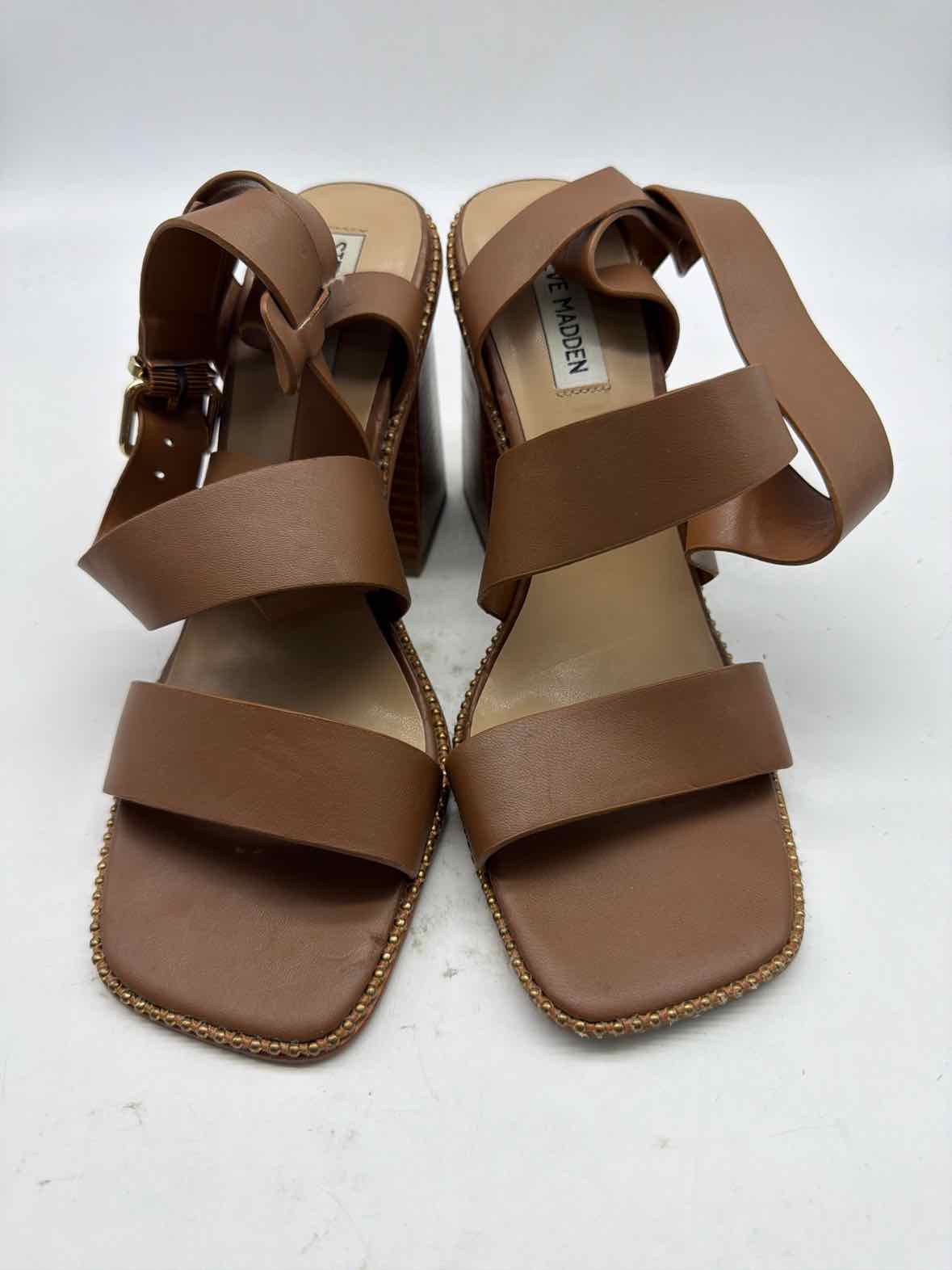 Pre-Owned Steve Madden Tan Size 9 Strappy Heels | True Fashionistas.