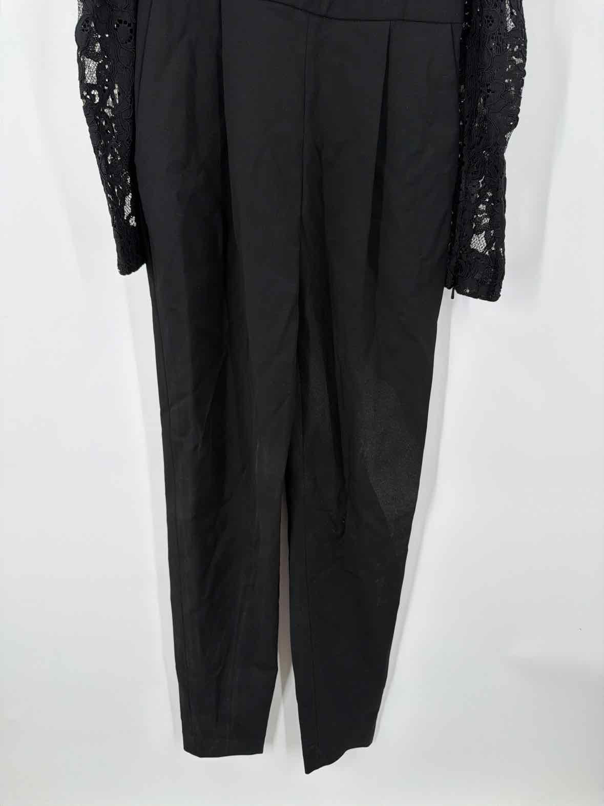 Pre-Owned Michael Kors Black Size 0 Lace Long Sleeve Jumpsuit | True Fashionistas.