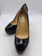 Pre-Owned Christian Louboutin Black Size 9 Patent Leather Stiletto Heels | True Fashionistas.