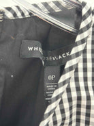 Pre-Owned WHBM Black Size 0 Check Tank Top | True Fashionistas.