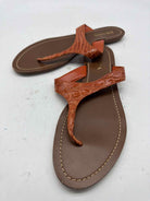 Pre-Owned Prada Orange Size 40 Thong Sandals | True Fashionistas.
