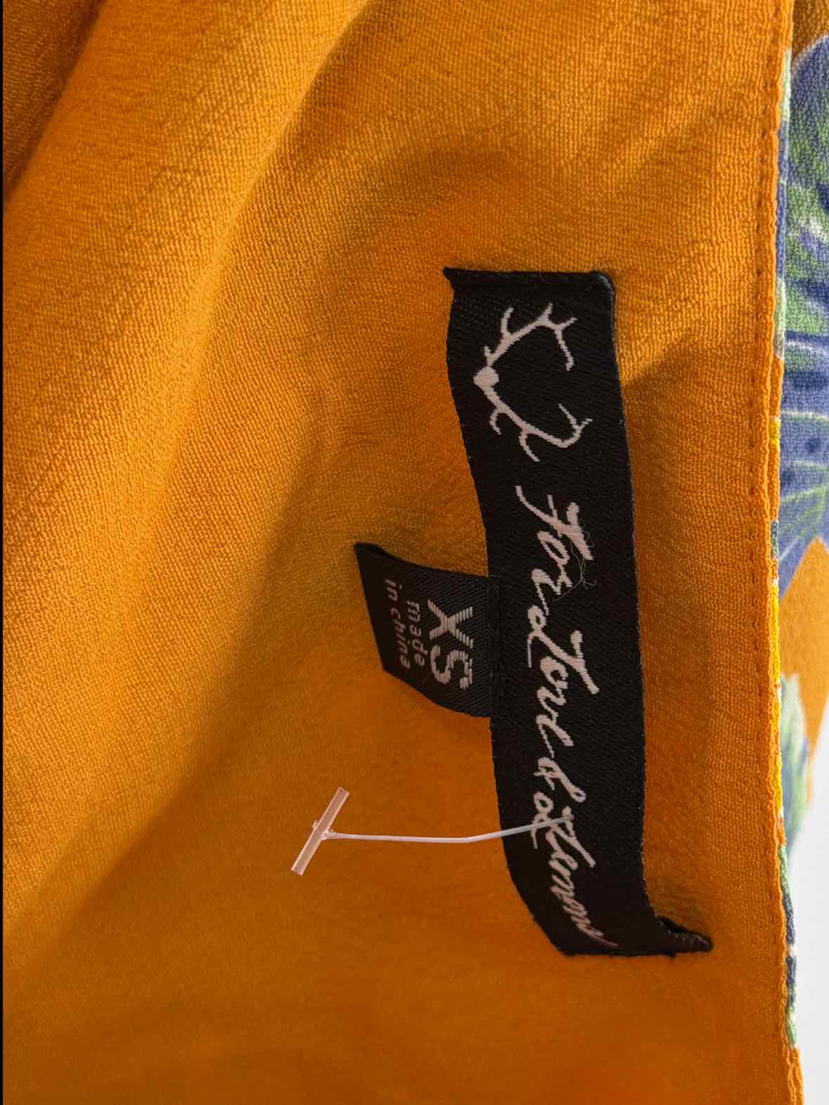 Pre-Owned For Love & Lemons Yellow Size XS Short Sleeveless Dress | True Fashionistas.