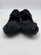 Pre-Owned Louis Vuitton Black Size 7 Slip On Flats | True Fashionistas.