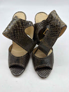 Pre-Owned Jimmy Choo Brown Size 7 Strappy Heels | True Fashionistas.