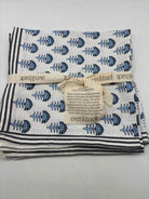 Set Of 4 Over And Back Blue Napkins | True Fashionistas.