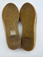 Pre-Owned Chanel Tan Size 35 Espadrille Slip On Flats | True Fashionistas.