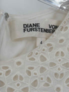 Pre-Owned Diane Von Furstenberg White Size 4 Short Sleeveless Dress | True Fashionistas.