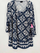 Pre-Owned Tacera Blue Size 3X Blouse | True Fashionistas.
