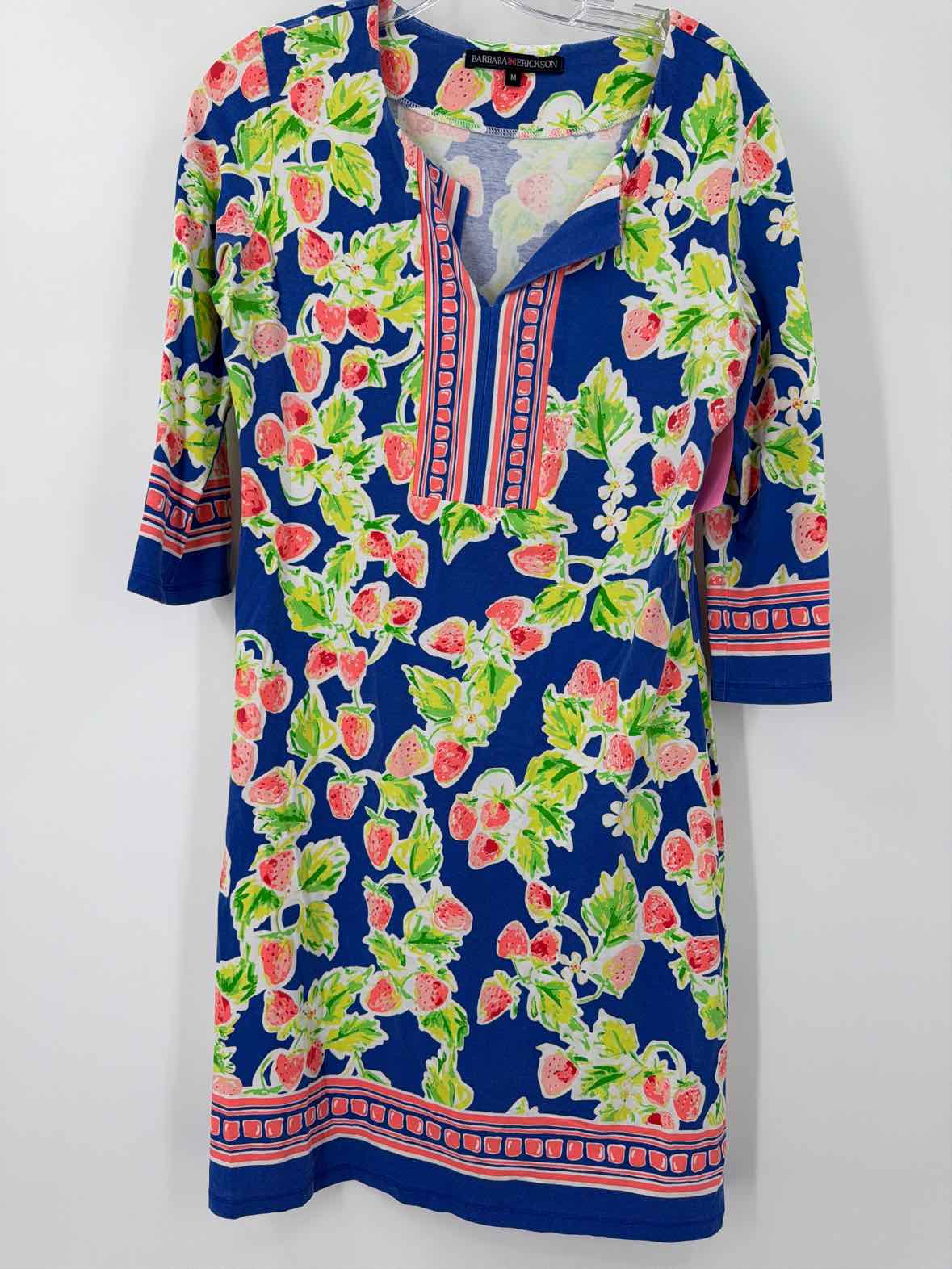Pre-Owned Barbara Erickson Blue Size Medium Short Long Sleeve Dress | True Fashionistas.