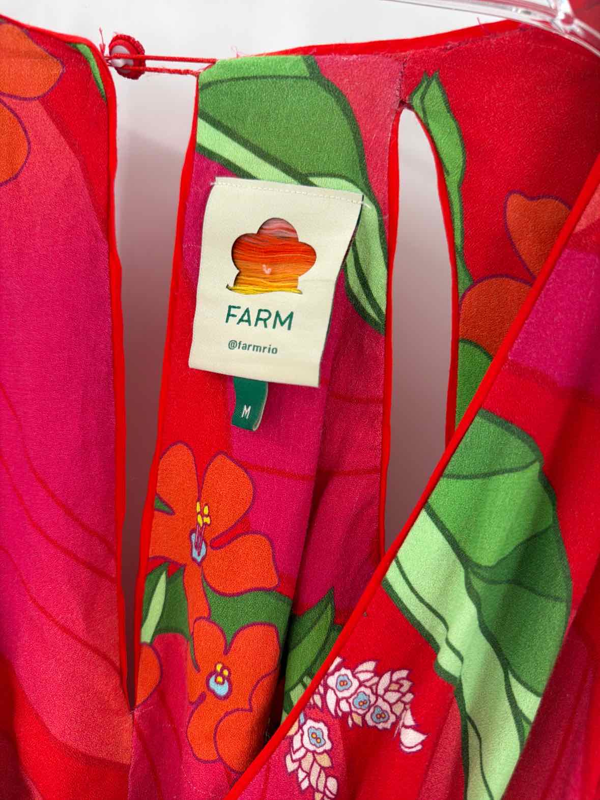 Pre-Owned Farm Rio Pink Size Medium Long Long Sleeve Dress | True Fashionistas.