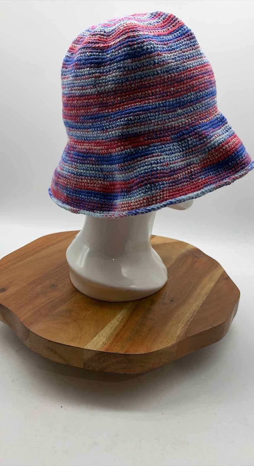 Soraya Hennessy Blue Knit Bucket Hats | True Fashionistas.