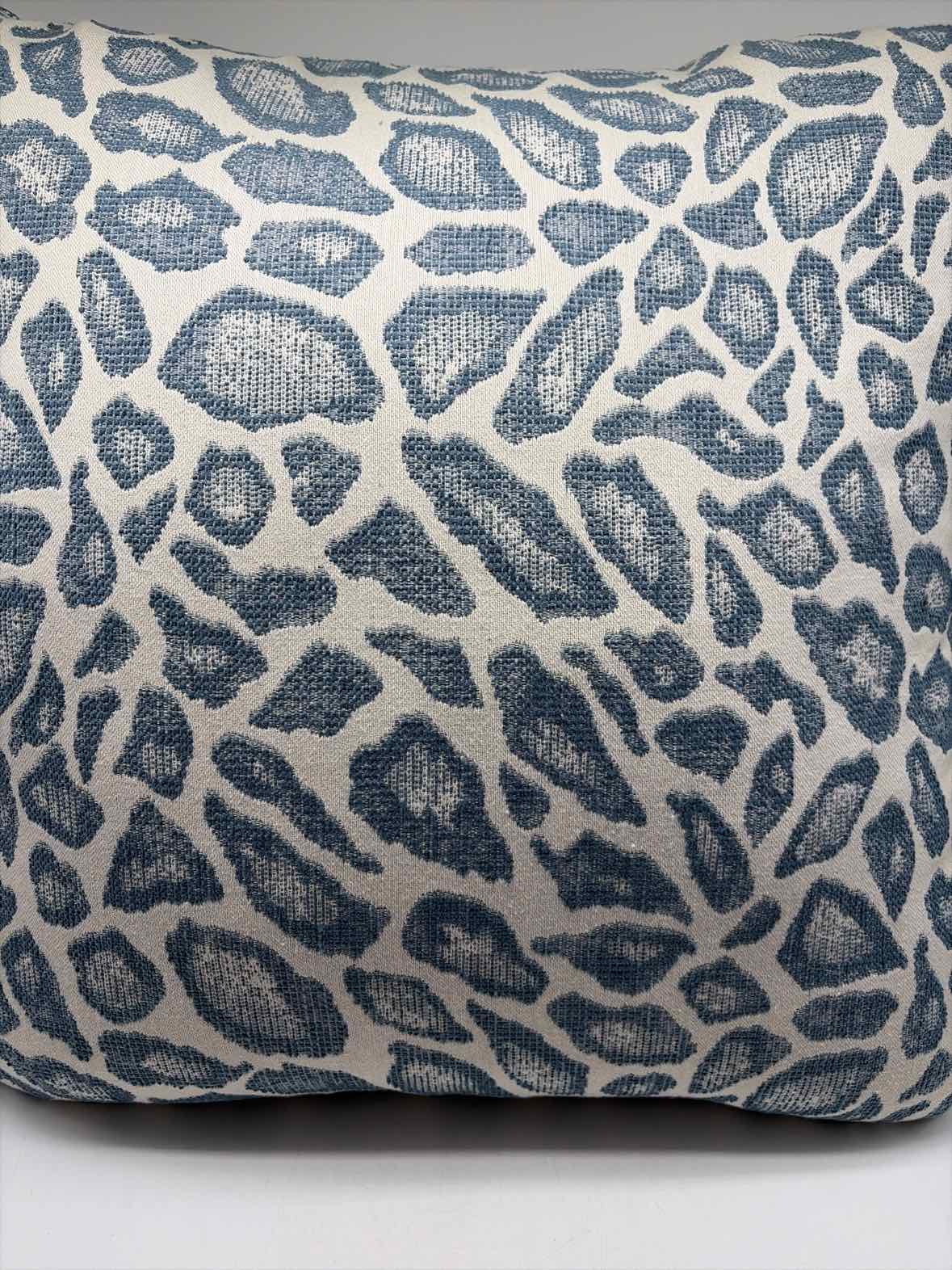 PiuBelle Blue & Ivory Animal Print Pillow | True Fashionistas.