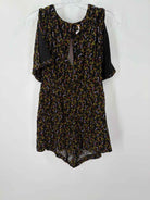 Pre-Owned Free People Black Size 4 Short Sleeve Romper | True Fashionistas.