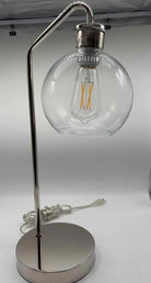 Silver Stainless Steel Accent Lamp | True Fashionistas.