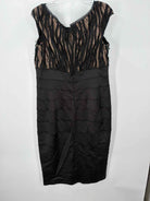 Pre-Owned Tadashi Shoji Black Size 16 Evening Long Evening Gown | True Fashionistas.