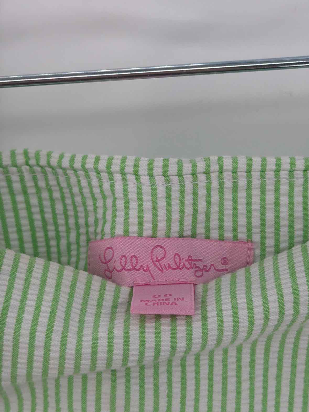 Pre-Owned Lilly Pulitzer Green Size 00 Seersucker Stripe Skort | True Fashionistas.