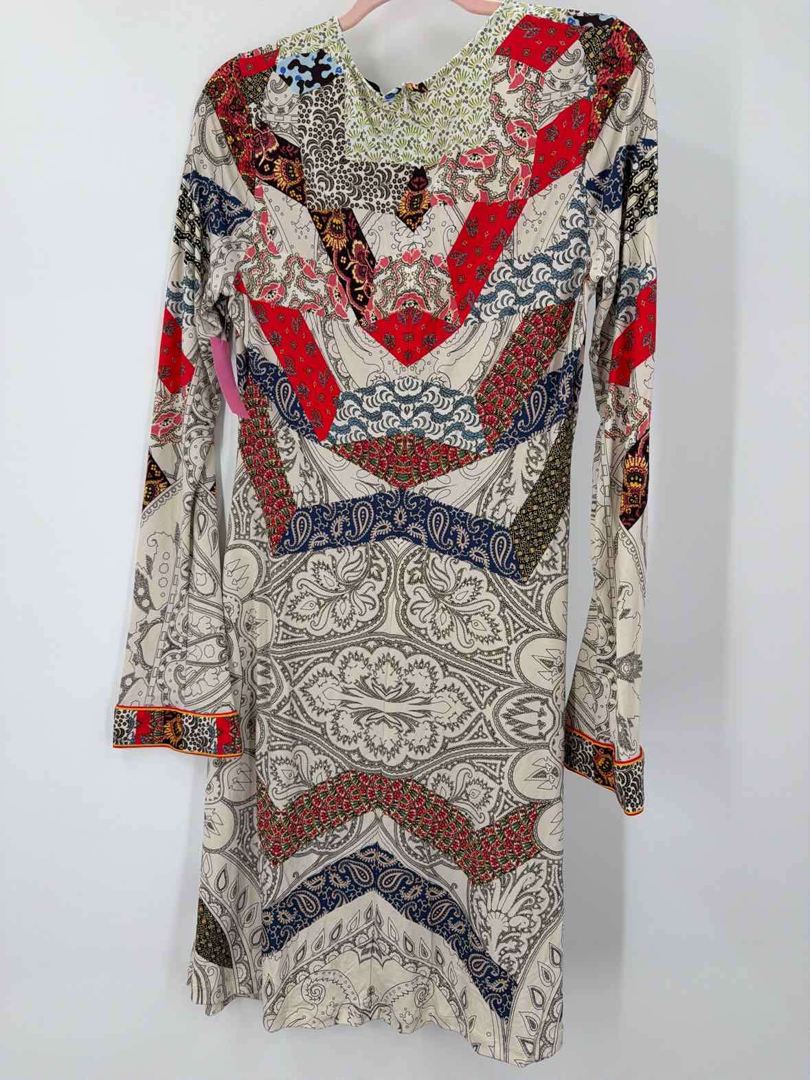 Pre-Owned Etro White Size 48 Short Long Sleeve Dress | True Fashionistas.