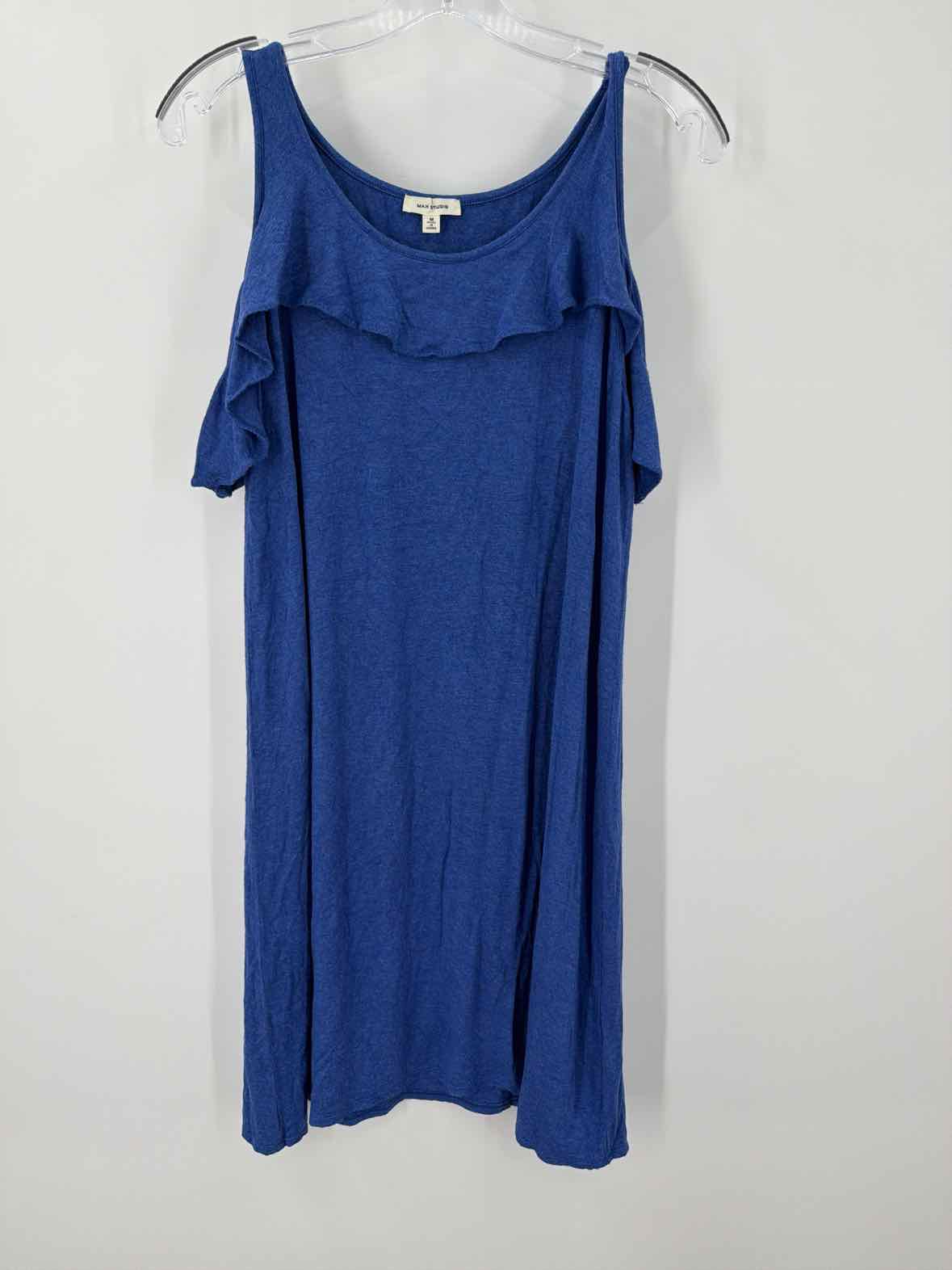 Pre-Owned Max Studio Blue Size Medium Short Sleeveless Dress | True Fashionistas.