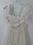 Pre-Owned Queen Moda Positano White Size Small Long Sleeveless Dress | True Fashionistas.