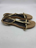 Pre-Owned Burberry Gold Size 10 Espadrille Sandals | True Fashionistas.