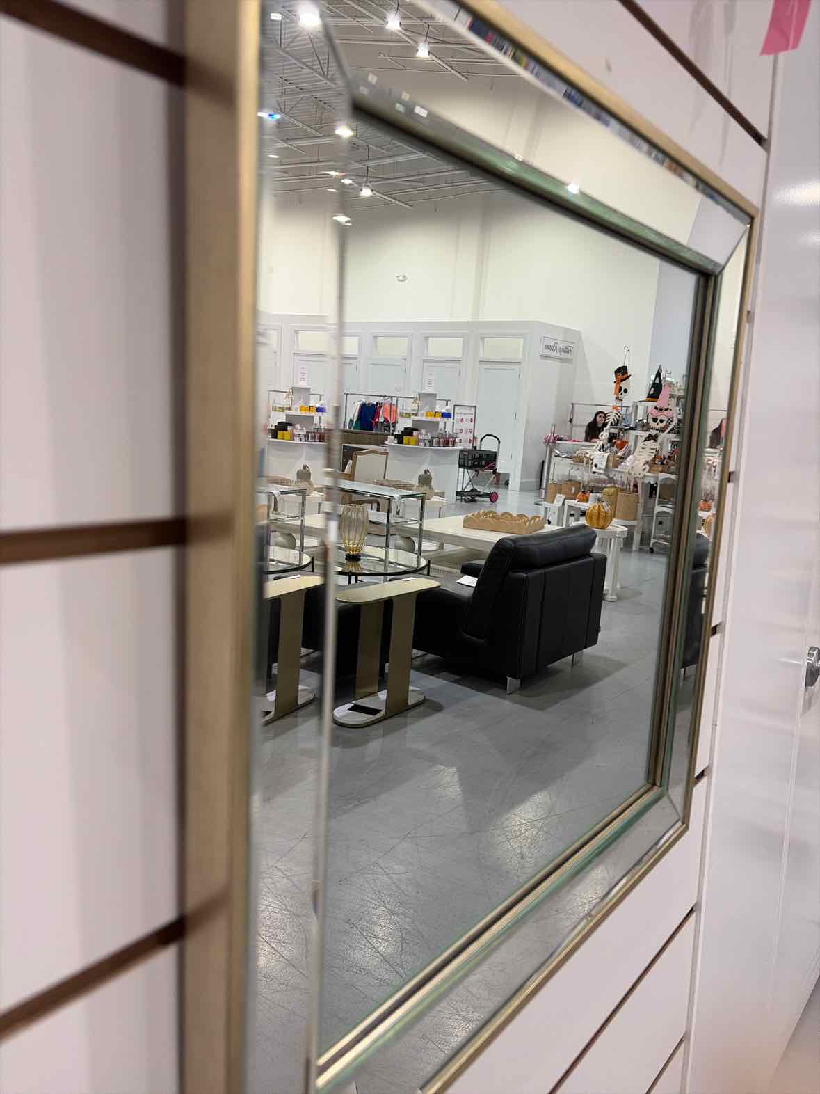 Champagne Frame Square Mirror | True Fashionistas.