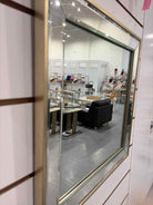 Champagne Frame Square Mirror | True Fashionistas.
