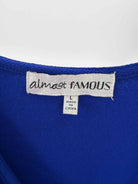 Pre-Owned Almost Famous Blue Size Large Short Short Sleeve Dress | True Fashionistas.