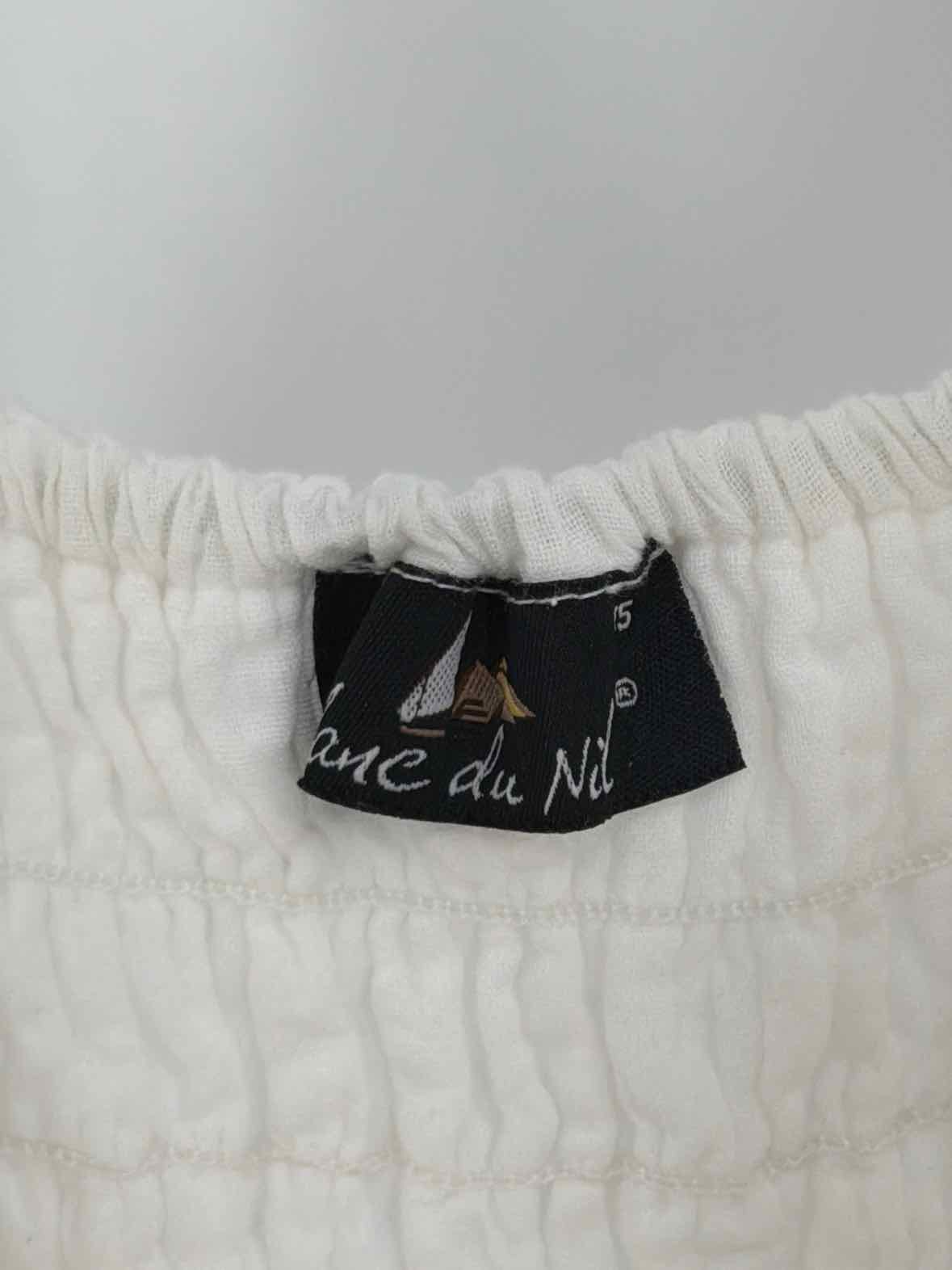 Pre-Owned Blanc Du Nil White Size Large Short Sleeveless Dress | True Fashionistas.