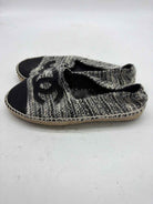 Pre-Owned Chanel Black Size 35 Boucle Espadrille Flats | True Fashionistas.