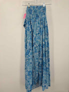 Pre-Owned Petal + Pup Blue Size Medium Long Strapless Dress | True Fashionistas.