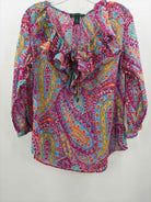 Pre-Owned Lauren Pink Size Large Long Sleeve Blouse | True Fashionistas.