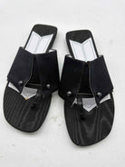 Pre-Owned Chanel Black Size 5.5 Mule Sandals | True Fashionistas.