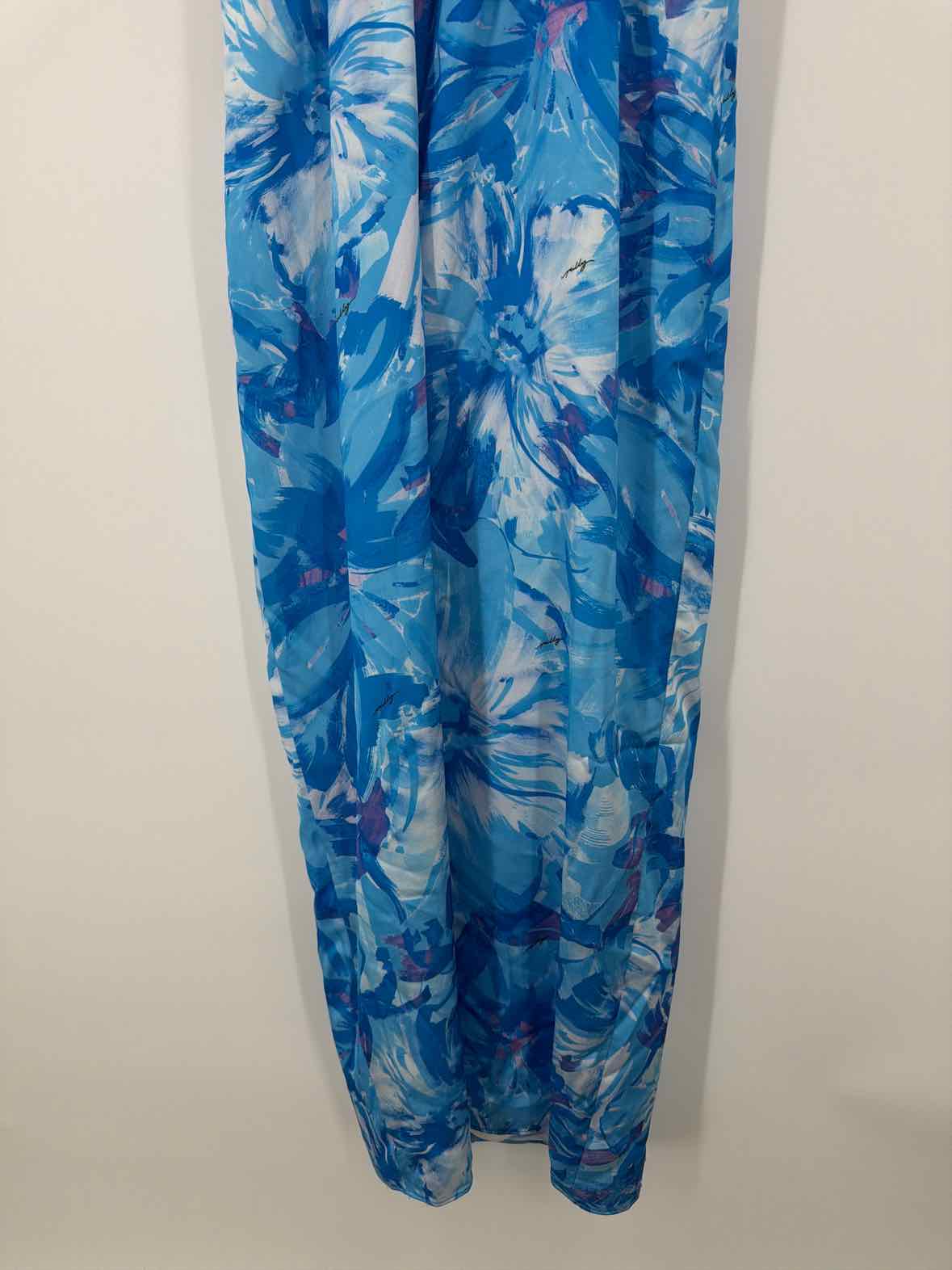 Pre-Owned Milly Blue Size 0 Long Sleeveless Dress | True Fashionistas.
