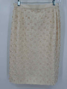 Pre-Owned Escada Ivory Size 40/6 Pencil Skirt | True Fashionistas.