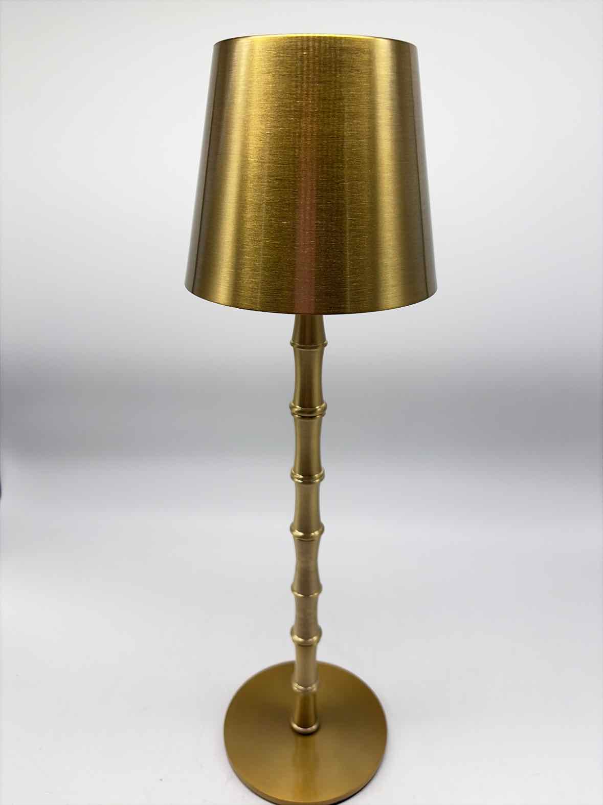 Gold Cordless Rechargeable Bamboo Table Lamp | True Fashionistas.