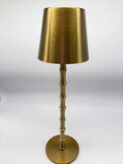 Gold Cordless Rechargeable Bamboo Table Lamp | True Fashionistas.