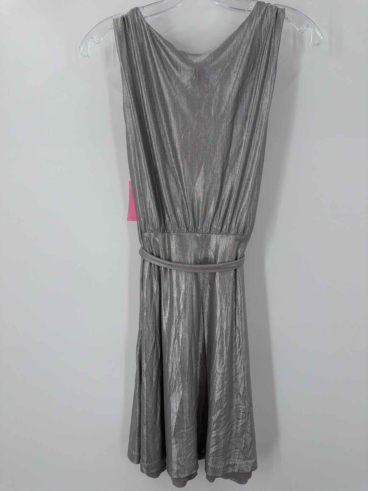 Pre-Owned BB Dakota Grey Size 6 Short Sleeveless Dress | True Fashionistas.