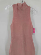 Pre-Owned House of London Pink Size Medium Knit Bodycon Midi Sleeveless Dress | True Fashionistas.