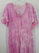 Pre-Owned Love Shack Fancy Pink Size Medium Long Short Sleeve Dress | True Fashionistas.